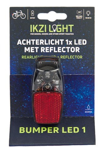 Ikzi Light achterlicht batterij spatbord