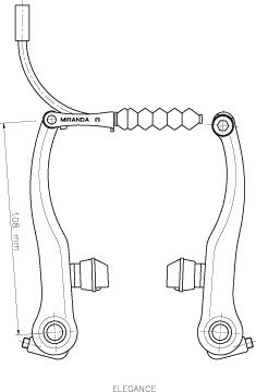 Miranda V-brake set universeel