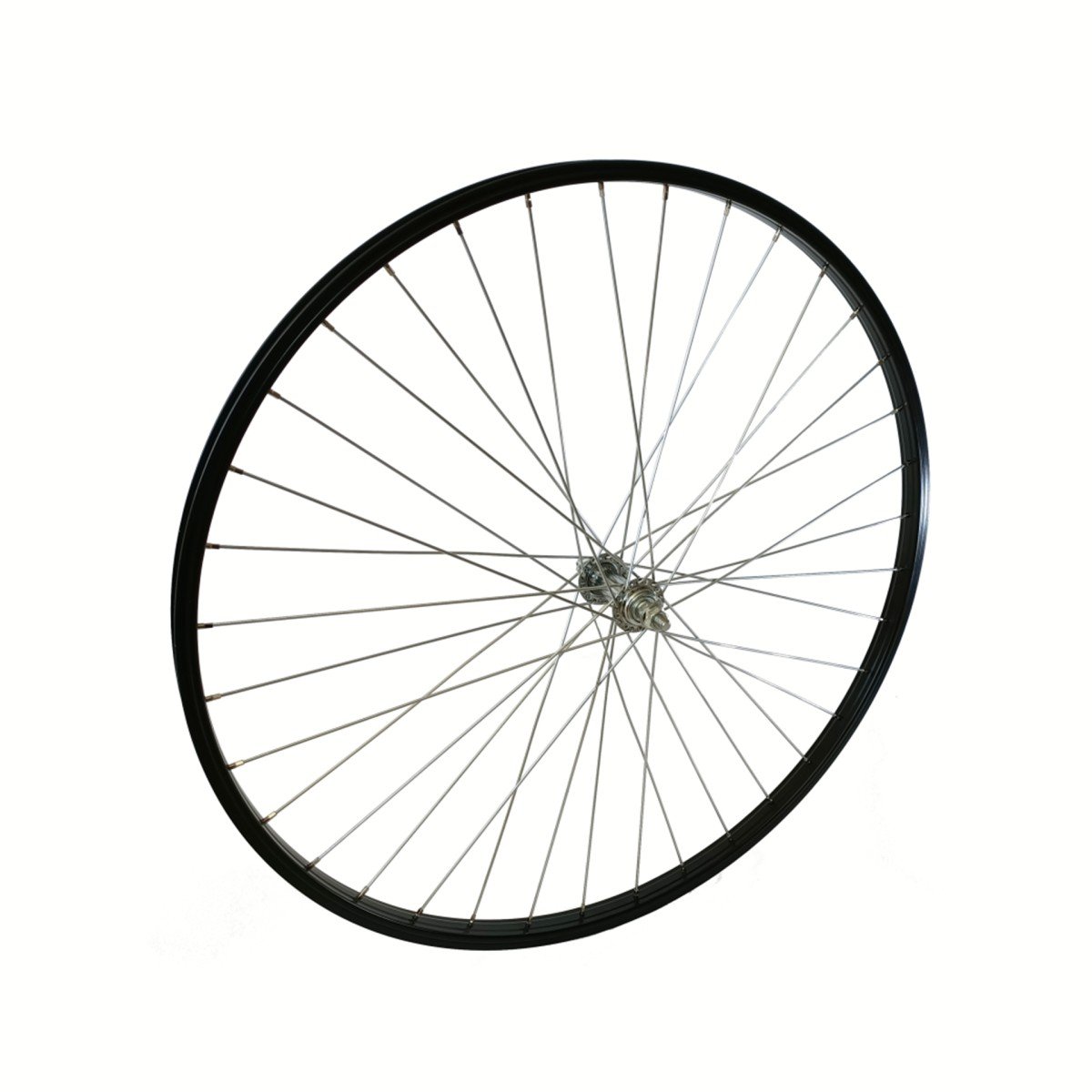 Falkx Voorwiel 28x1 5/8x1 3/8 Aluminium velg zwart, vast