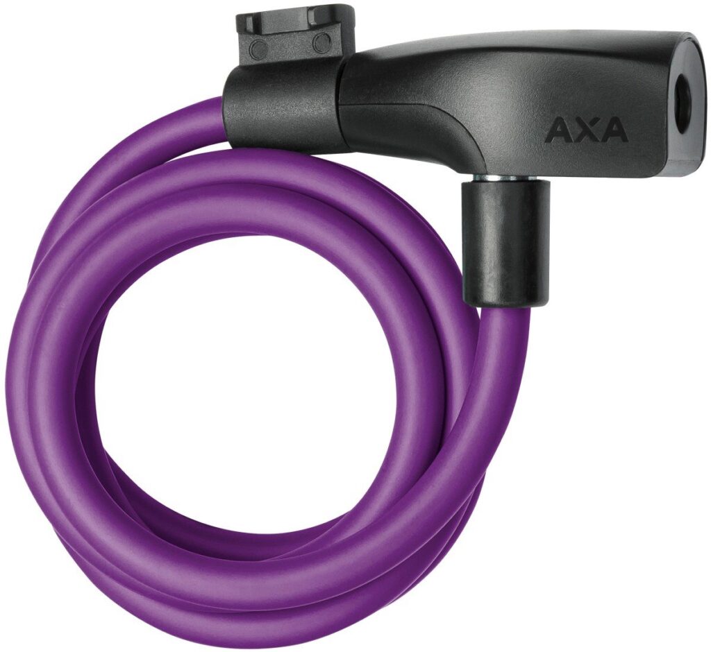 Axa kabelslot Resolute 8/120 royal purple