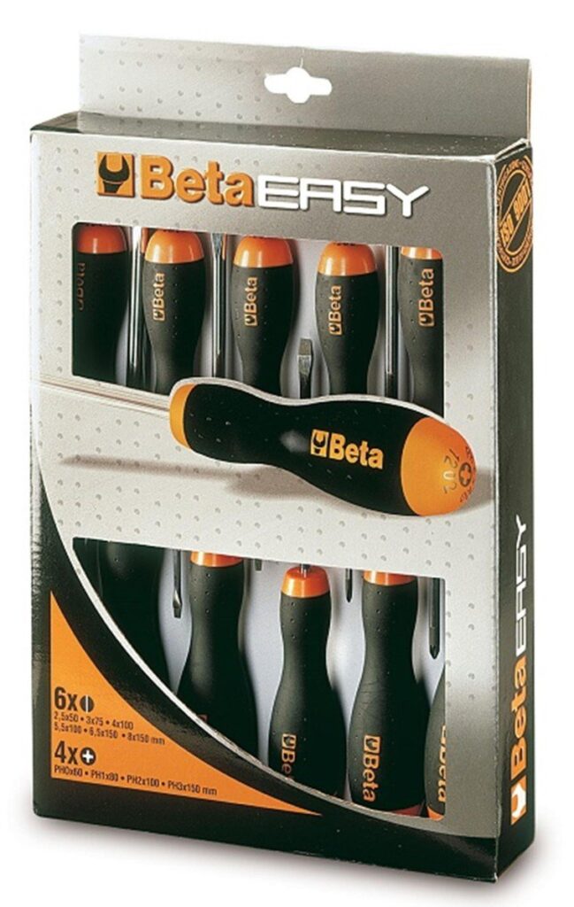 Beta (platte en kruiskop) schroevendraaierset 10
