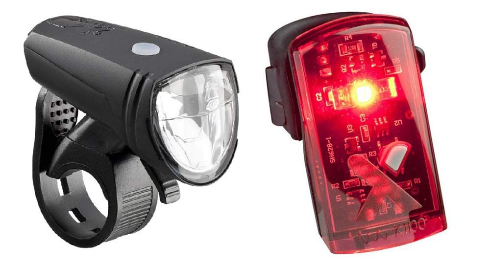 Axa verlichtingsset Greenline usb 15 lux