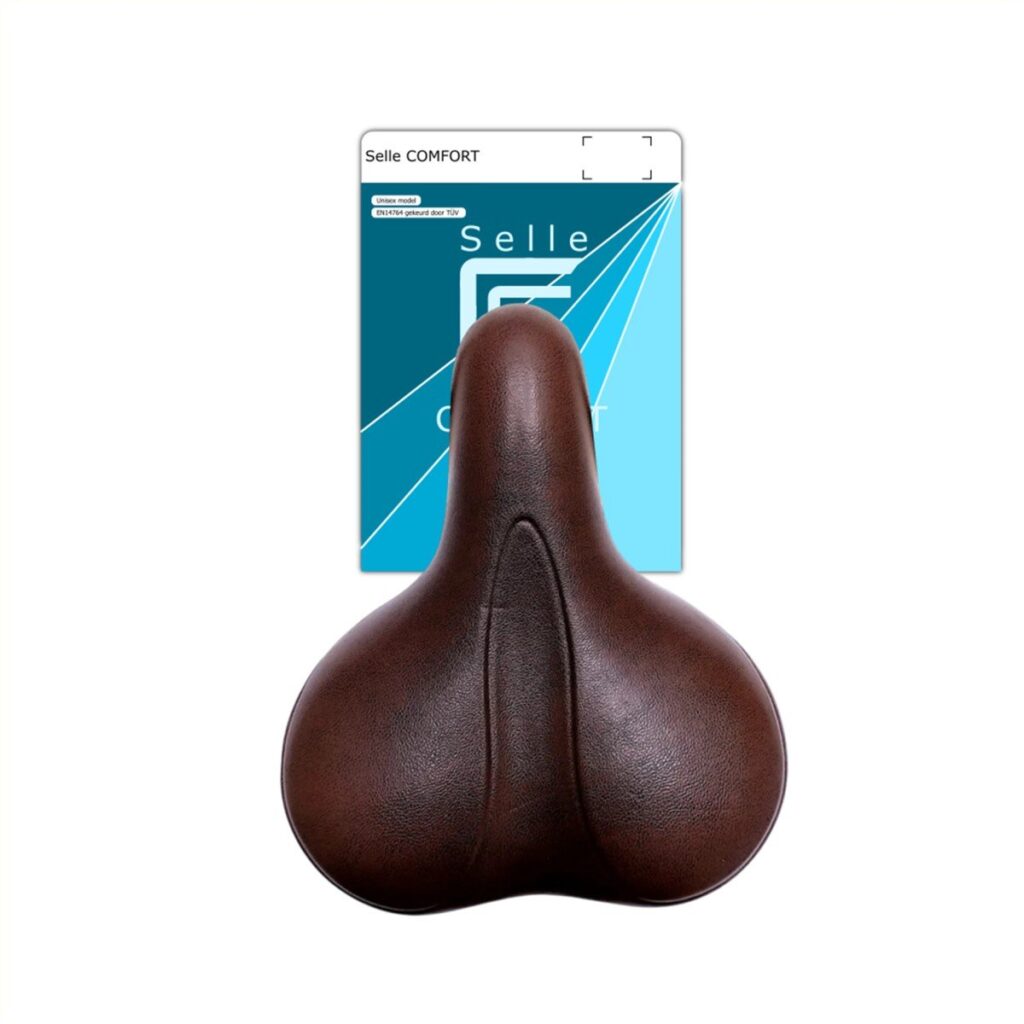 Selle Comfort zadel E-Bike Soft bruin, zonder stro