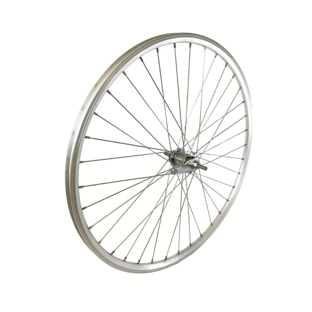 Falkx Achterwiel 28×1 5/8×1 3/8 hoge aluminium velg zilv