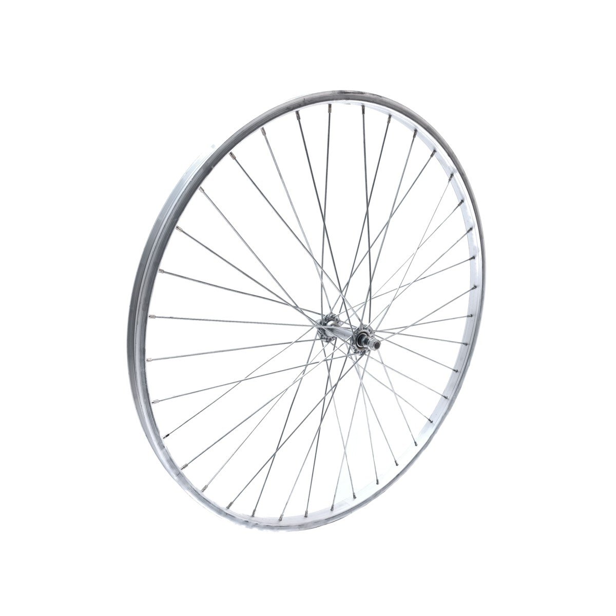 Falkx Voorwiel 26x1 3/8 aluminium zilver
