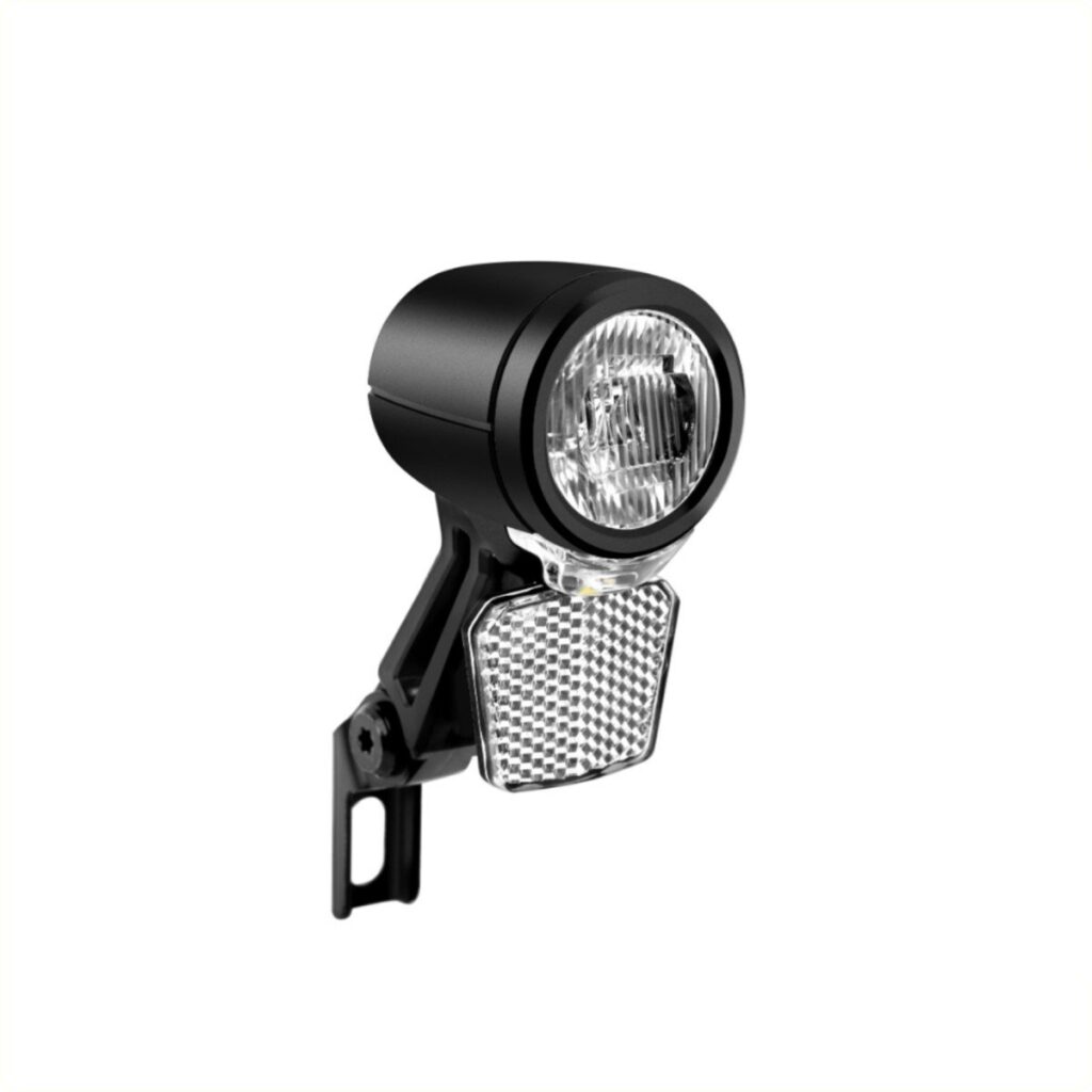Falkx Lone Star koplamp zwart. 30 Lux E-Bike 6V-48