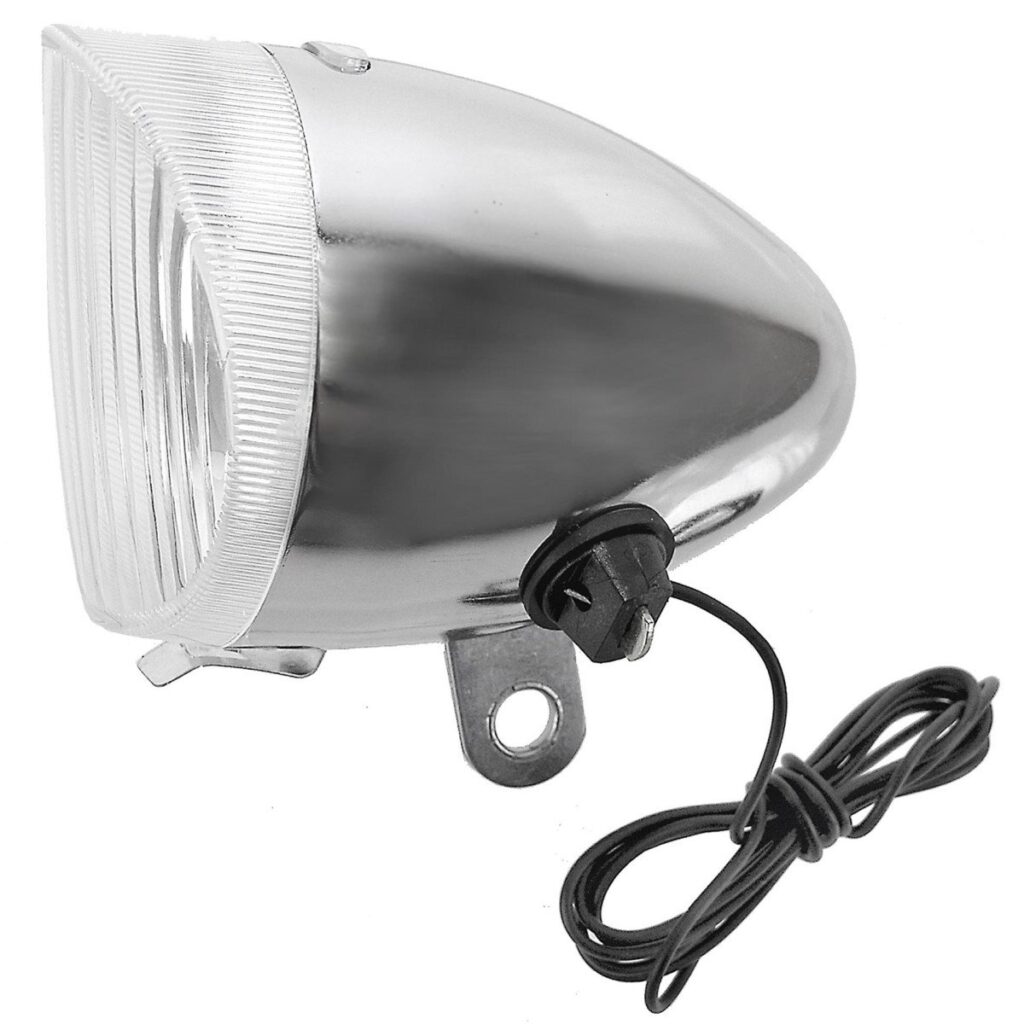 Anlun dynamo koplamp staal + snoer