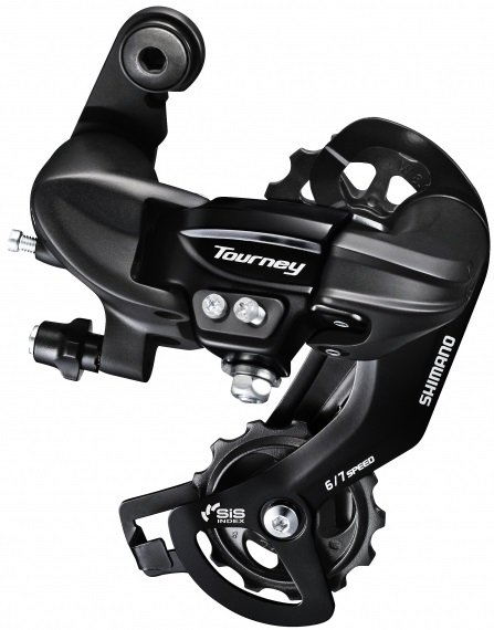 Shimano achter derailleur Tourney TY300 z/haak