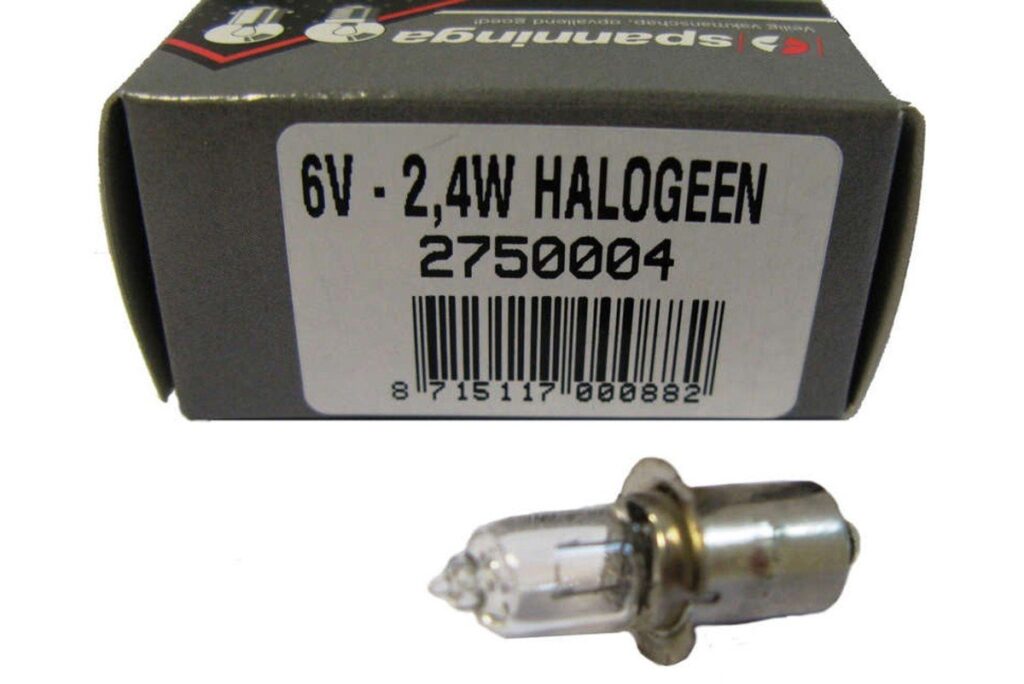 Spanninga Lamp halogeen 6V-2.4W Px13 , per stuk