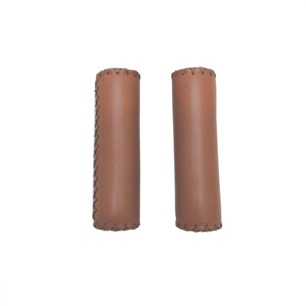 Falkx Brown Sugar Handvatten bruin leer per paar.