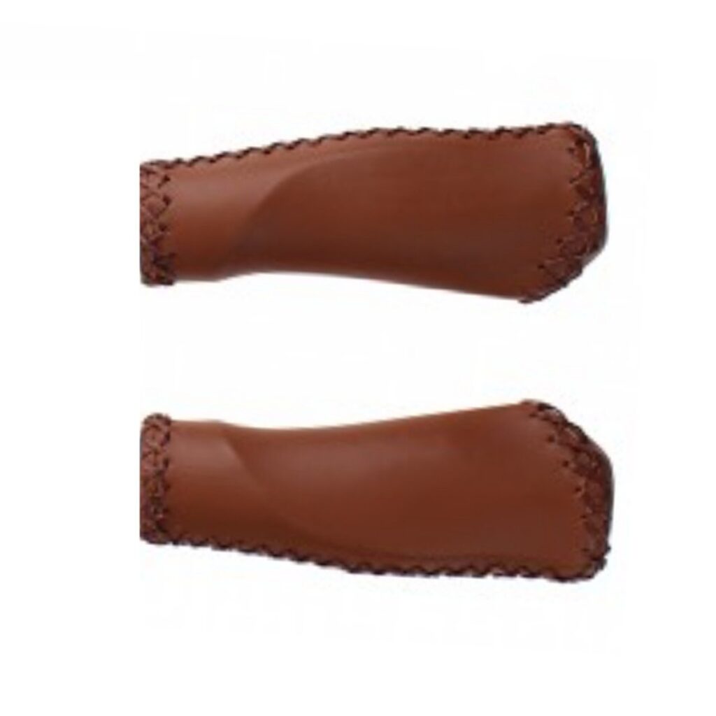 M-wave Handvatten leer bruin. Lengte: 125/125mm