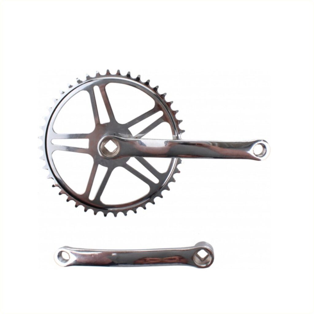 Falkx Steal crankstel 44T 1/8″, zilver 170mm spiel