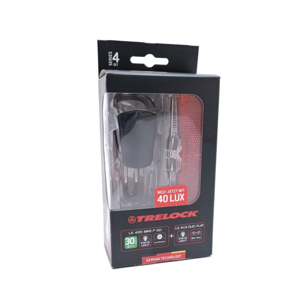 Trelock VERLICHTING COMBISET LS 435/613 ZWART
