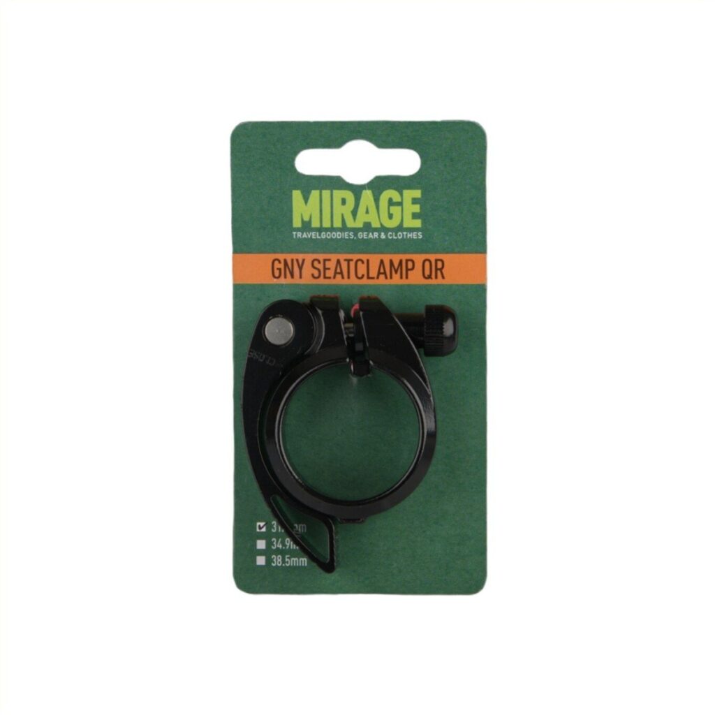 Mirage zadelpenklem met snelspanner 31.8mm zwart