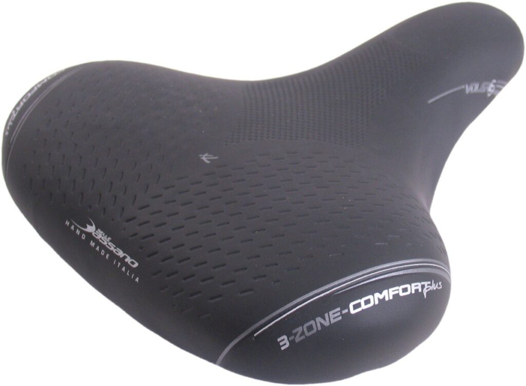 Selle Bassano Zadel Volare XL 3 Zone, zonder-Zwart