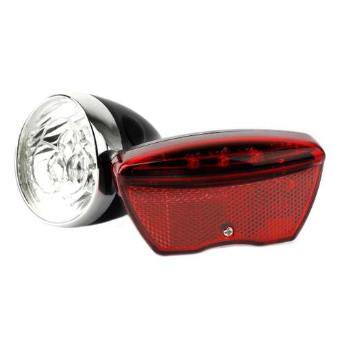 Ikzi Light verlichtingsset Retro batterij zwart